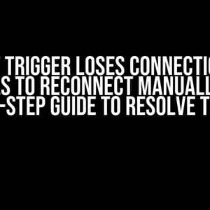 Gerrit Trigger Loses Connection and Fails to Reconnect Manually: A Step-by-Step Guide to Resolve the Issue