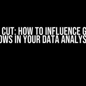 pandas cut: How to Influence GroupBy Rows in Your Data Analysis